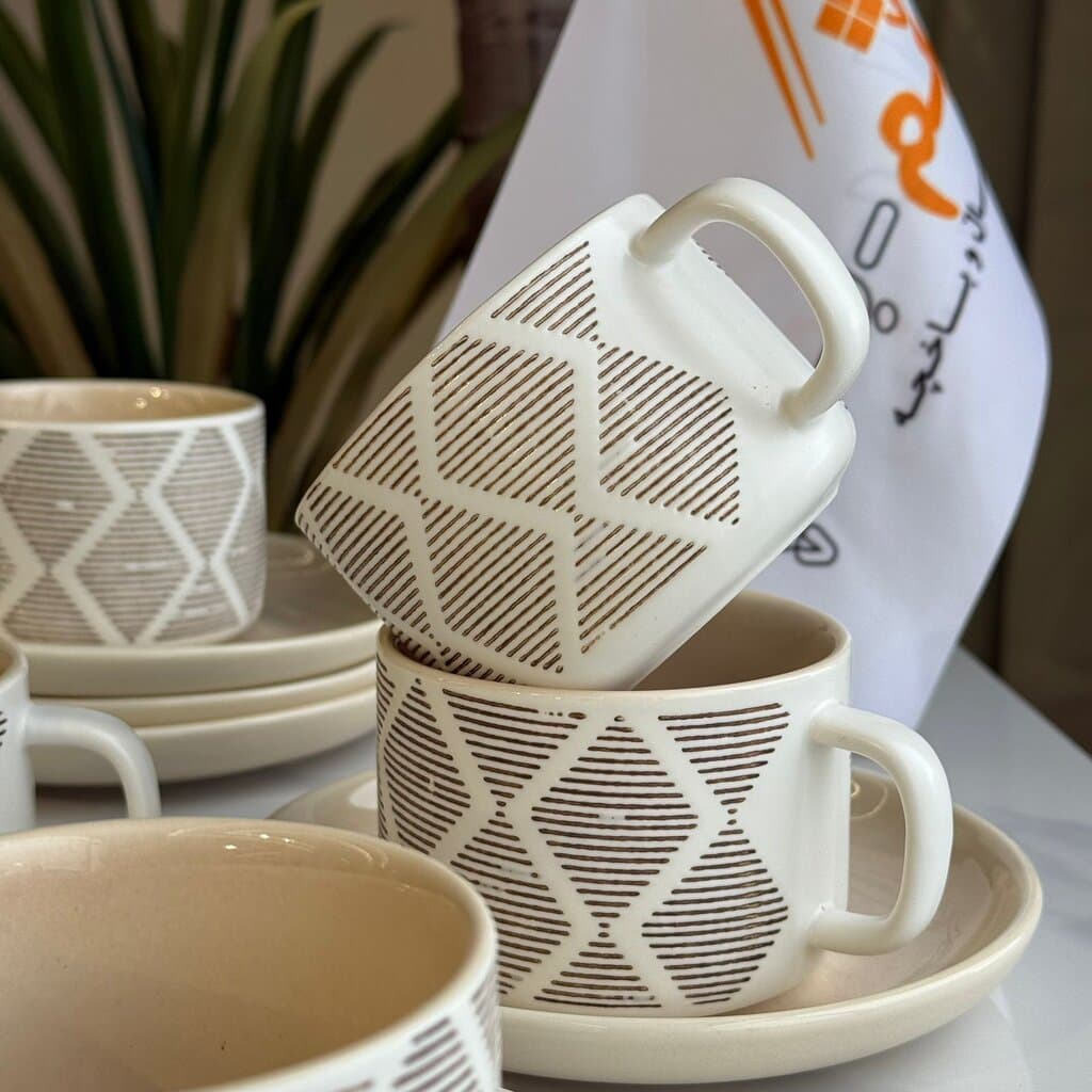 Modern Luxury Coffee Cups & Saucers Set 2