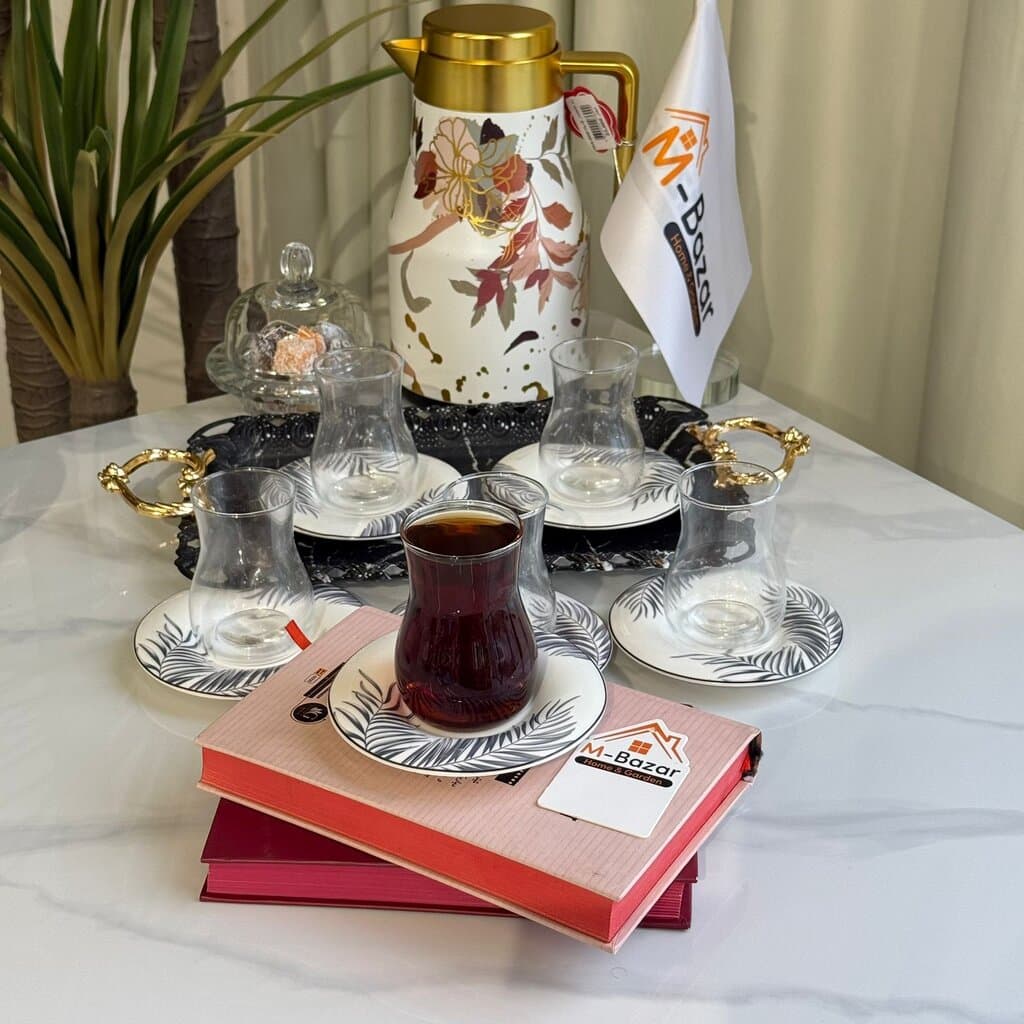 Classic Tea Glass & Saucer Set 3