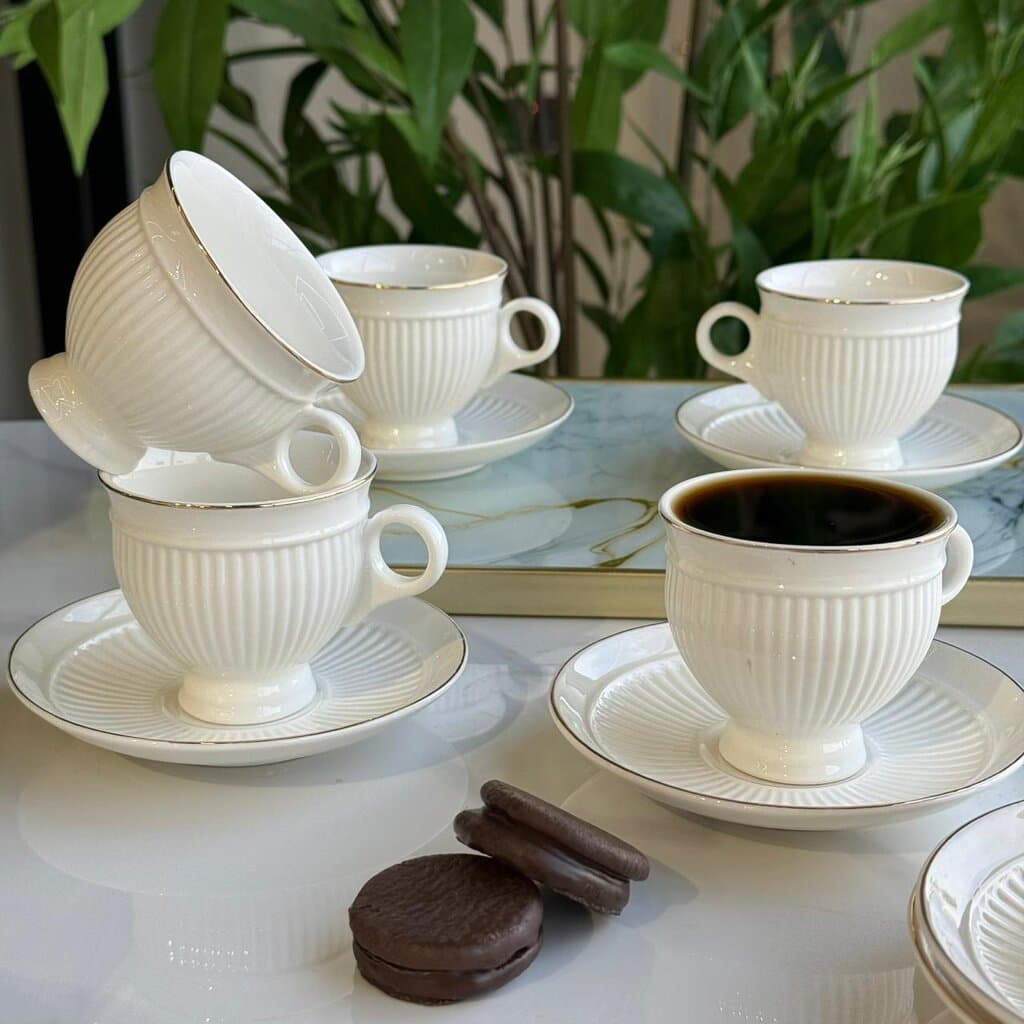 Elegant Classic Design Coffee Cup Set 7