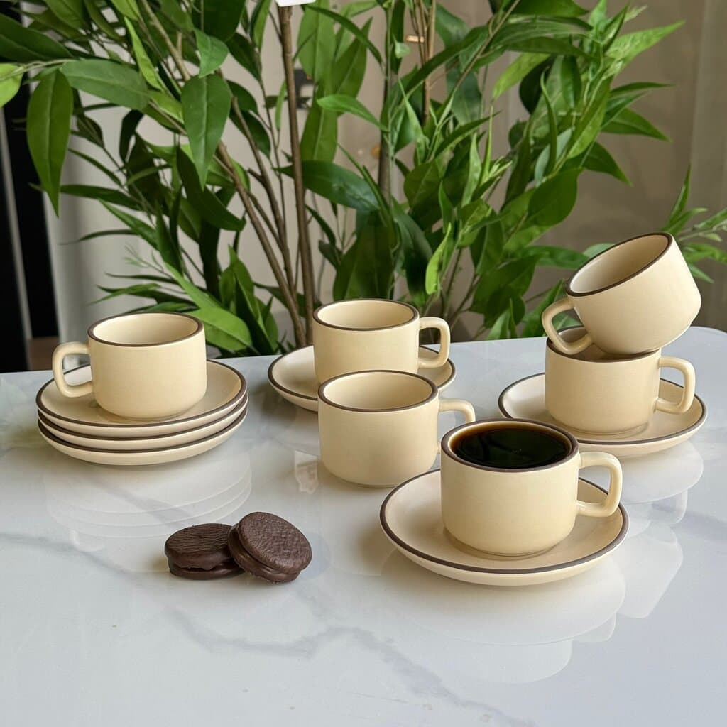 Elegant Luxury Coffee Cup & Saucer Set 5