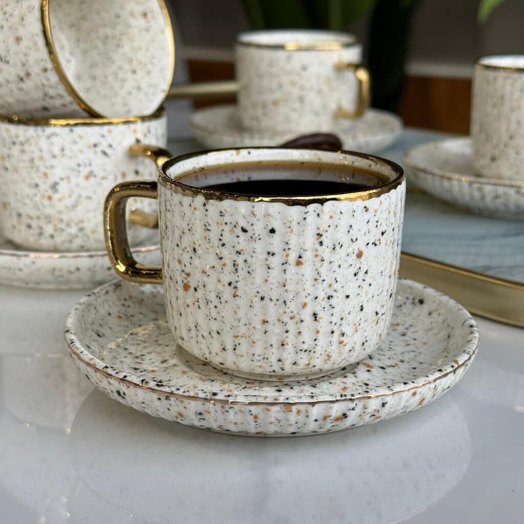 Elegance Design Coffee Cup & Saucer Set 9