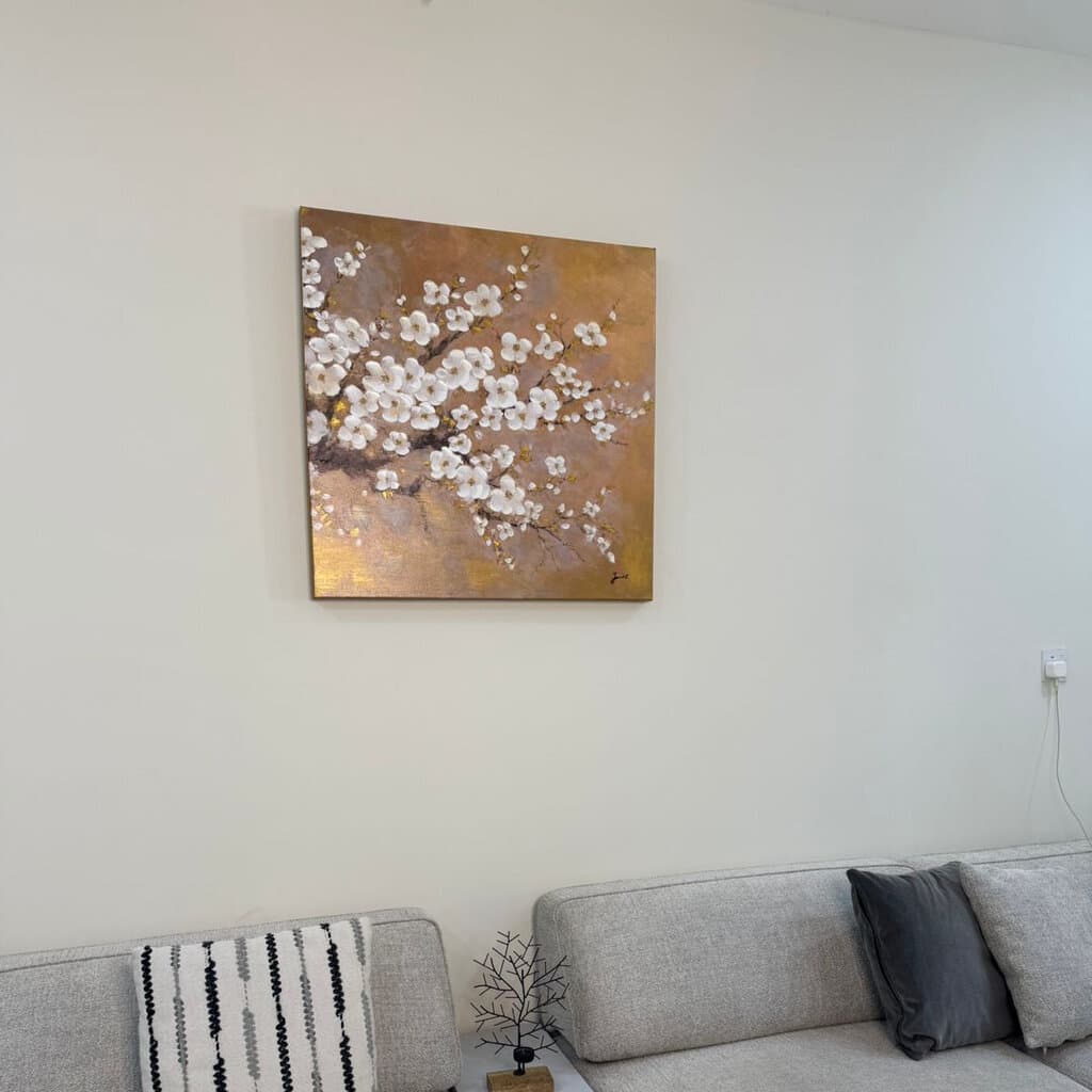 80x80 Hand Painted Gorgeous Arts with Frame 1