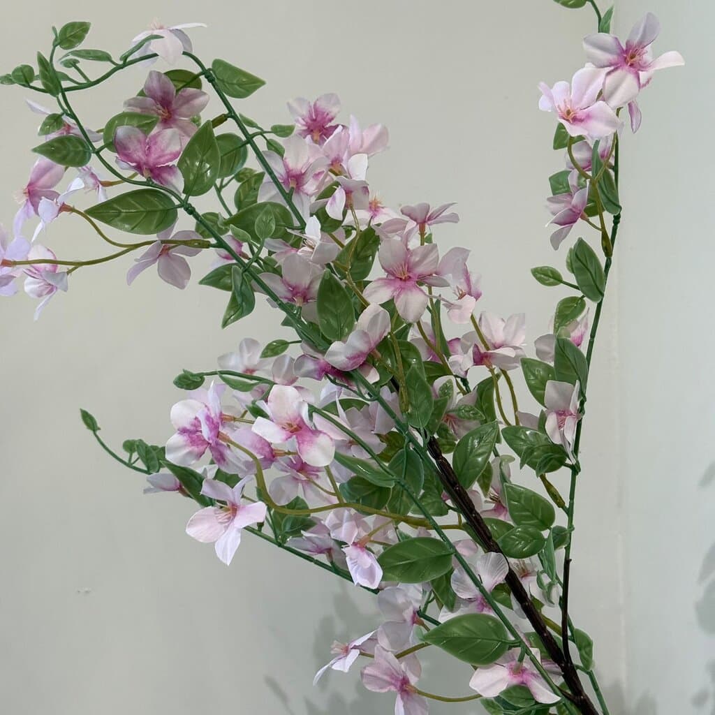 Elegant Pink Blossom Artificial Flower Branch 2