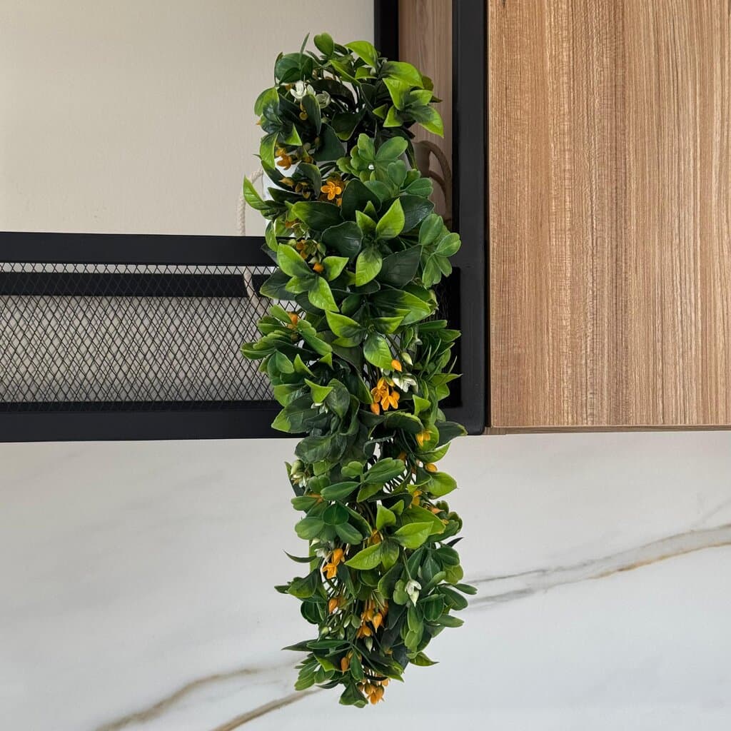 Golden Bloom Vine – Artificial Hanging Plant 1