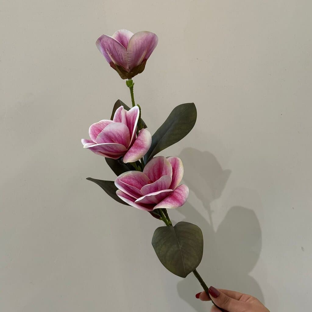 Magnolia Artificial Flower Stem 3