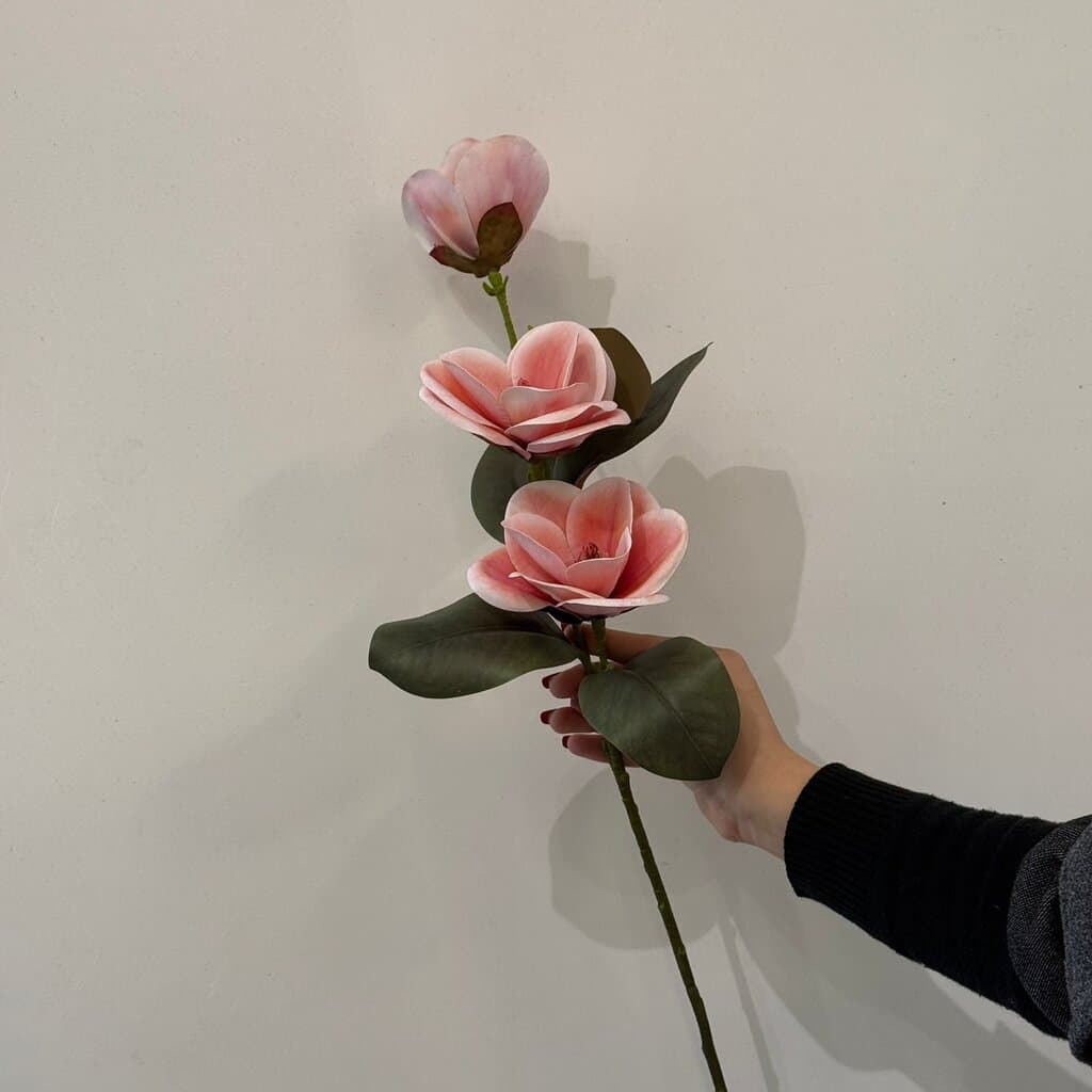 Magnolia Artificial Flower Stem 4