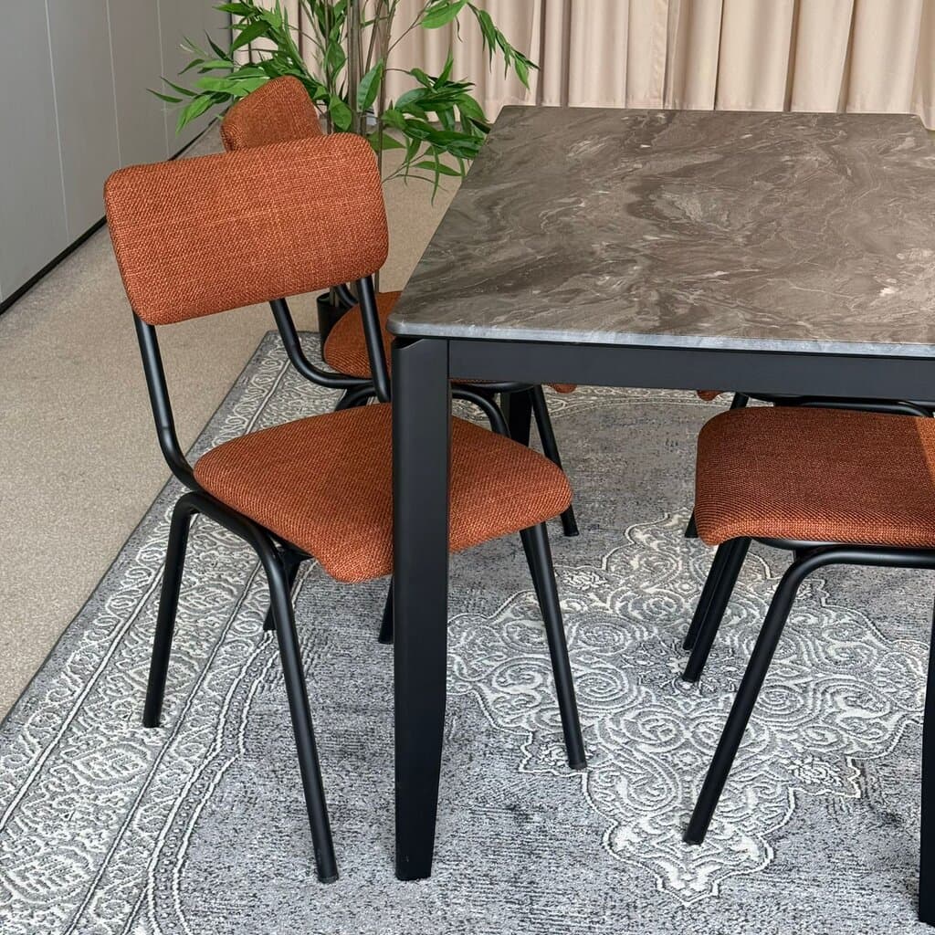 MARQUEE PALADIN Table & Diva Modern Chair – Luxury Dining Set 4
