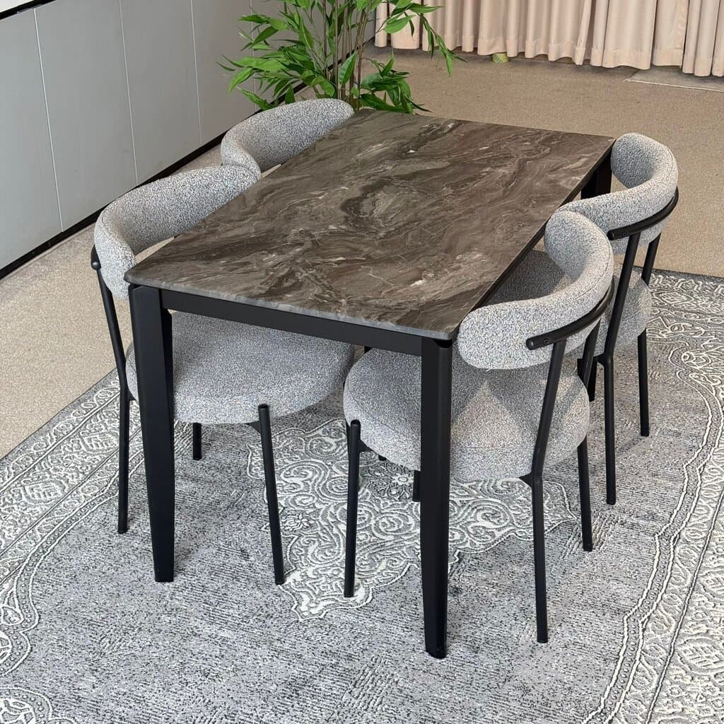 MARQUEE PALADIN Table & Tina Modern Chair – Luxury Dining Set 1