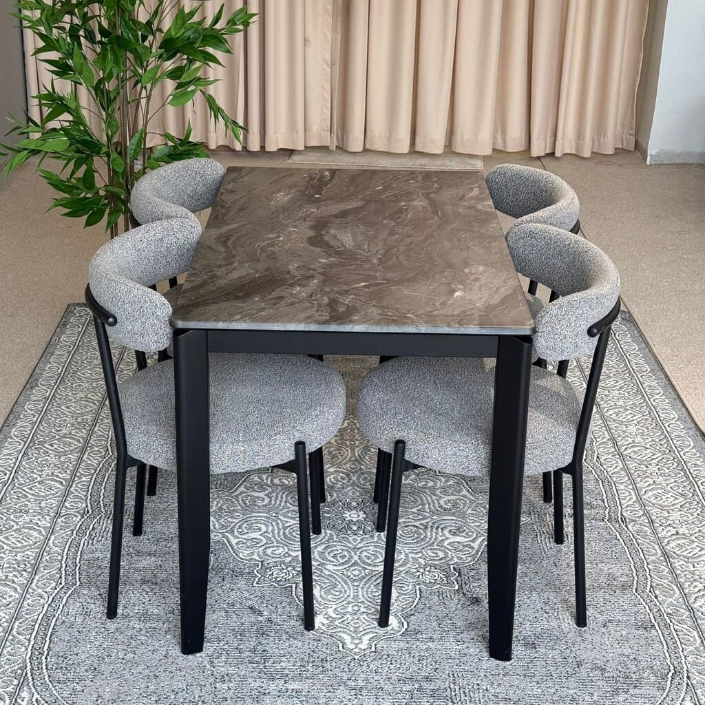 MARQUEE PALADIN Table & Tina Modern Chair – Luxury Dining Set 3