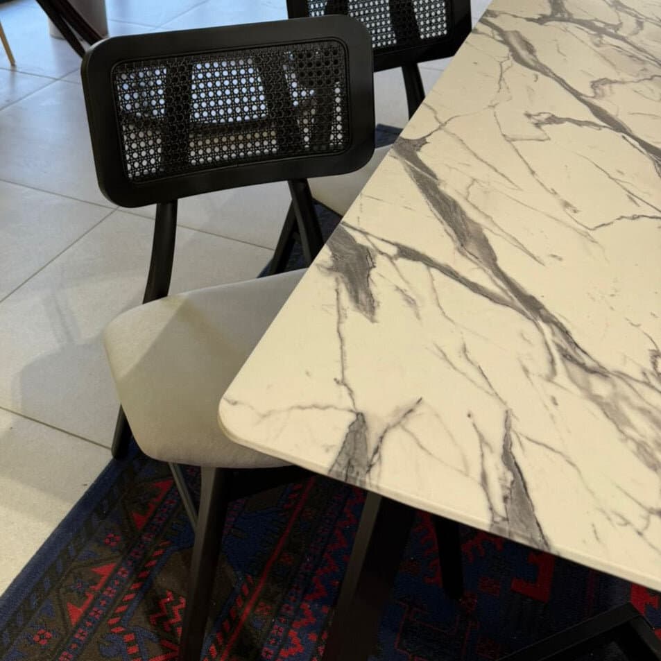 Vallen Versillia Table & Victoria ZAN Wood Chairs Indoor Set 3