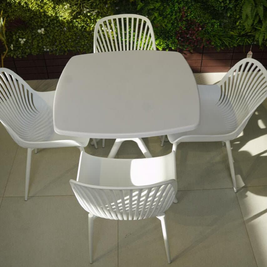 Daniela Chair & Durable Square Table Outdoor Furniture Set 1