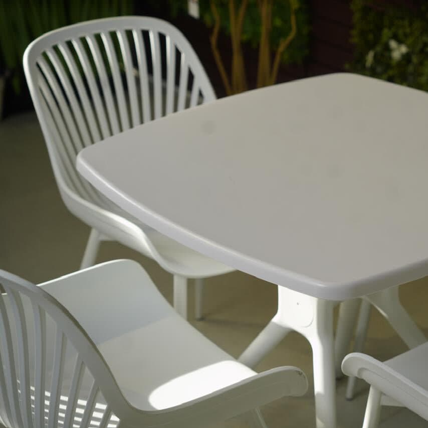 Daniela Chair & Durable Square Table Outdoor Furniture Set 2