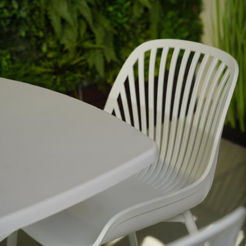 Daniela Chair & Durable Square Table Outdoor Furniture Set 3