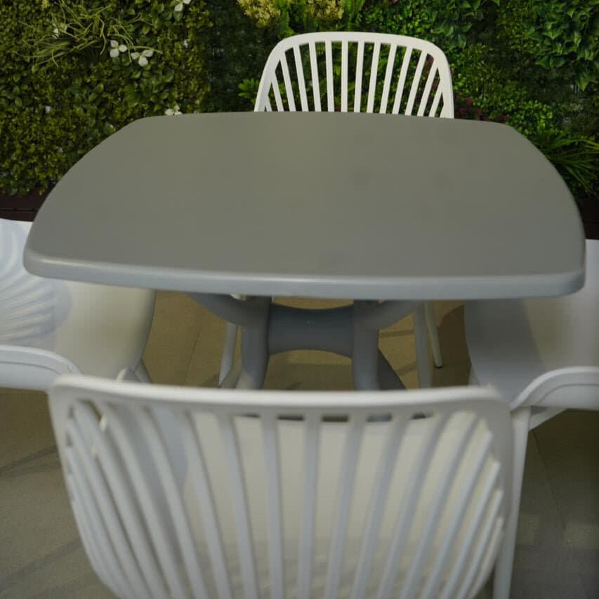 Daniela Chair & Durable Square Table Outdoor Furniture Set 3