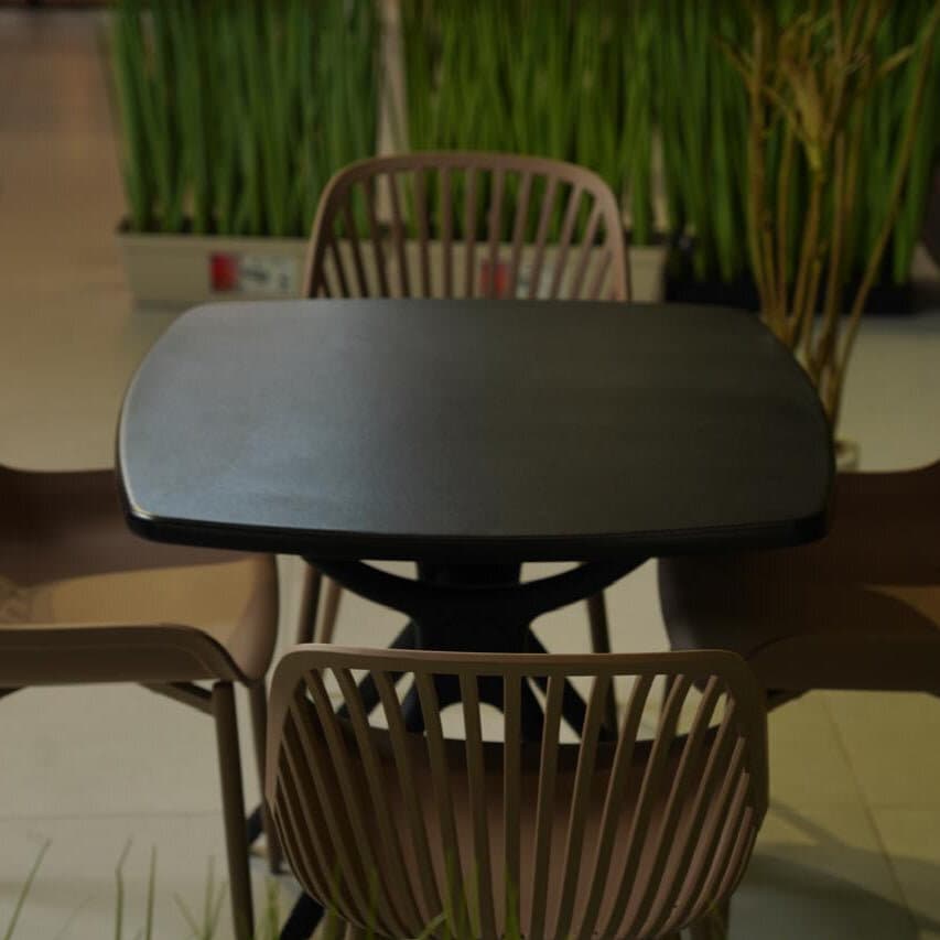 Daniela Chair & Durable Square Table Outdoor Furniture Set 5
