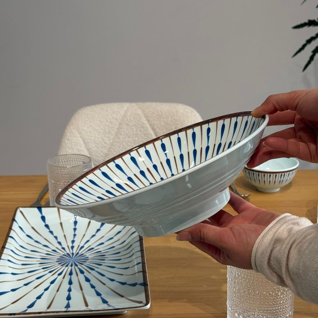Modern Blue Pattern Dinnerware Set 7