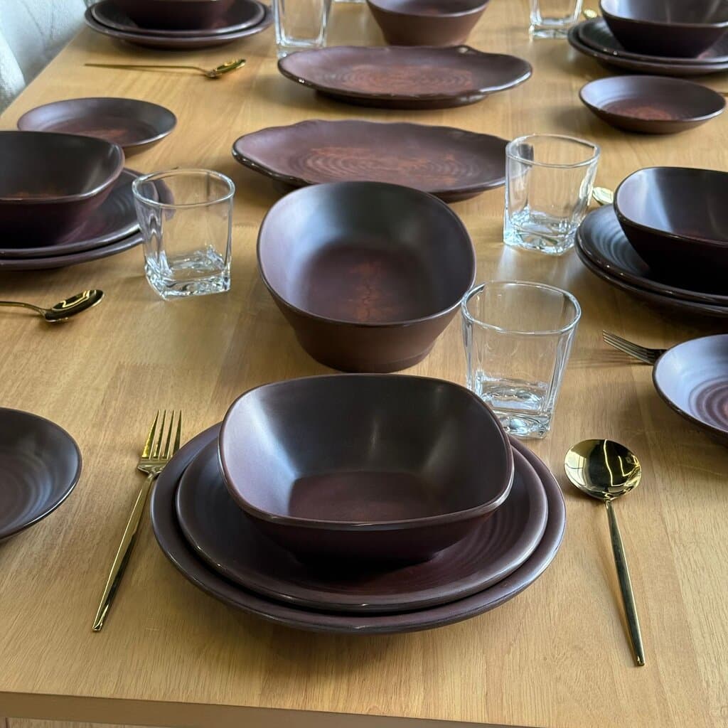 Modern Elegant Melamine Dinnerware Plate Set 11