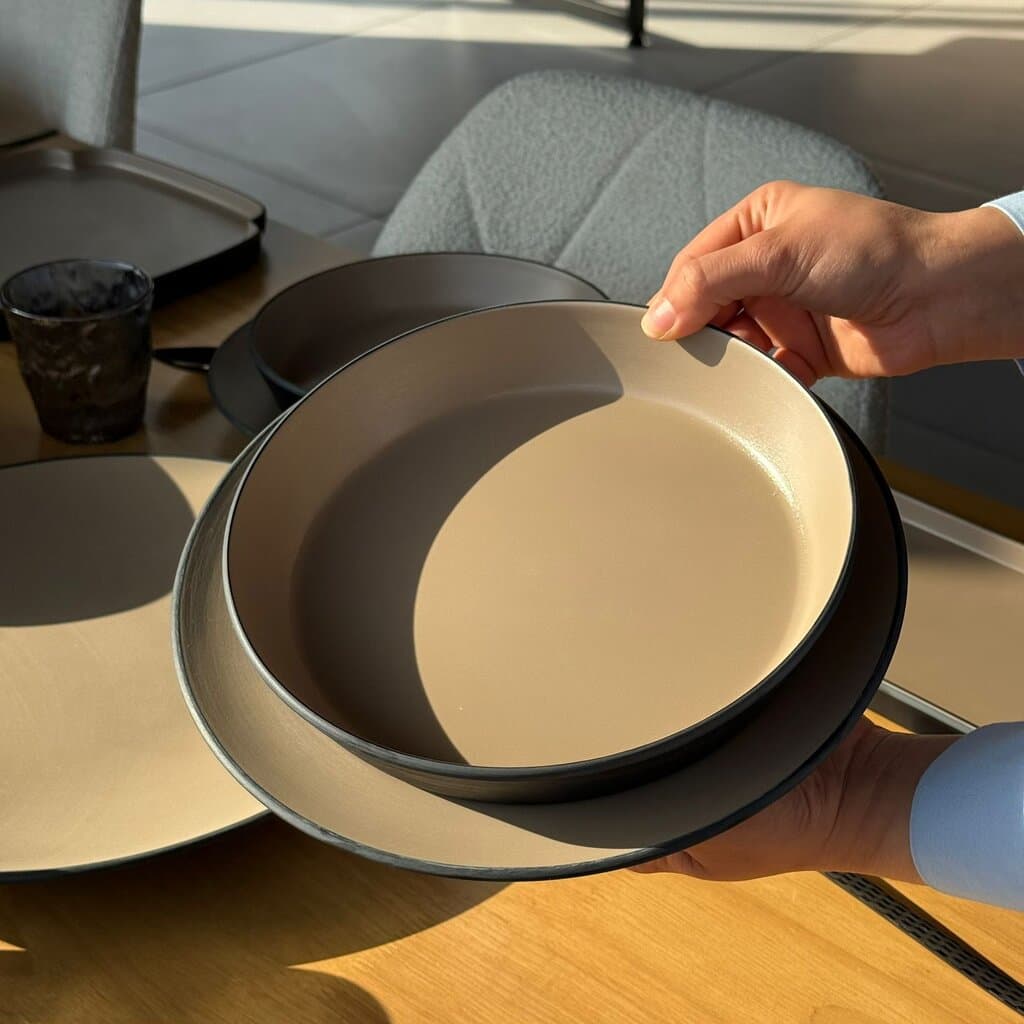 Modern Minimalist Melamine Dinnerware Plate Set 7
