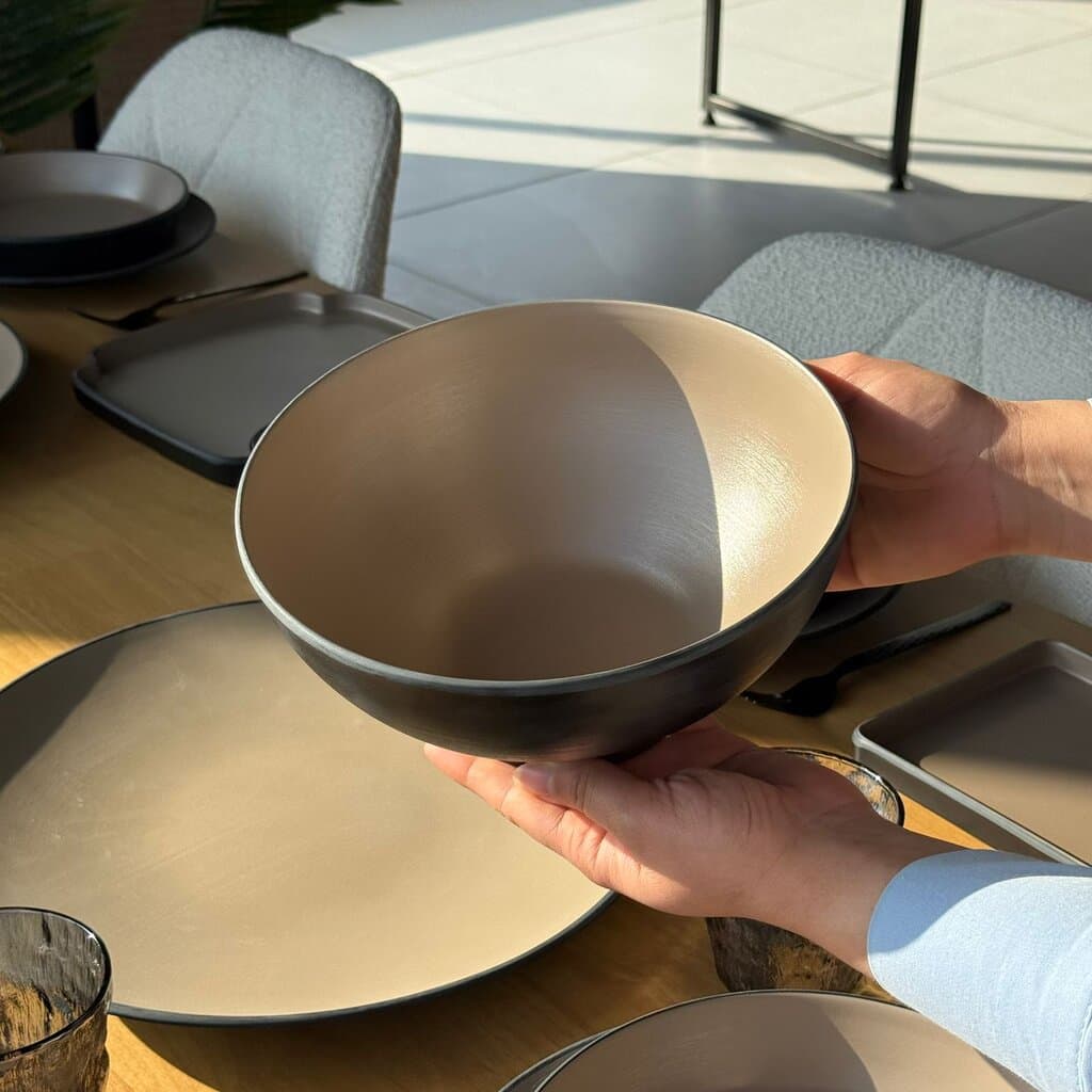 Modern Minimalist Melamine Dinnerware Plate Set 8