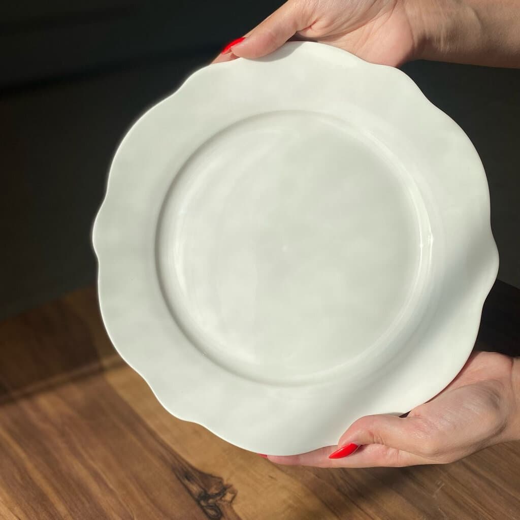 18PCS Modern Wavy Edge Dining Tableware Set 5