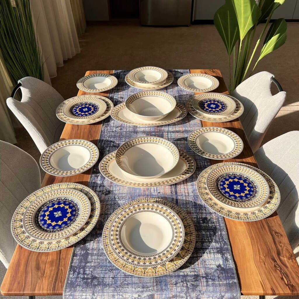 22PCS Classic Dining Tableware Set 8