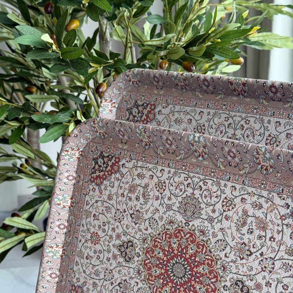 Royal Pattern Serving Tray - Set Of 2 3