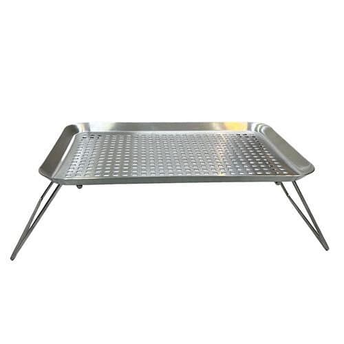 Foldable Metal BBQ Grilling Tray Table 1