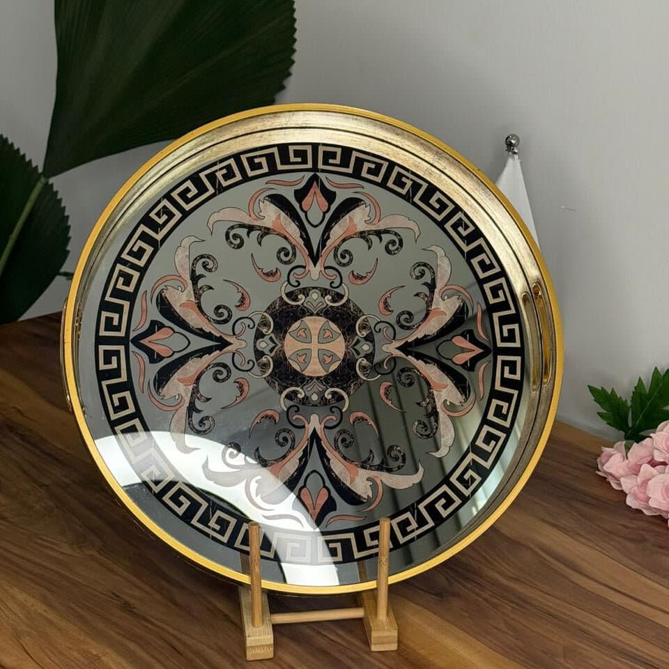 Golden Ornamental Classical Tray 3