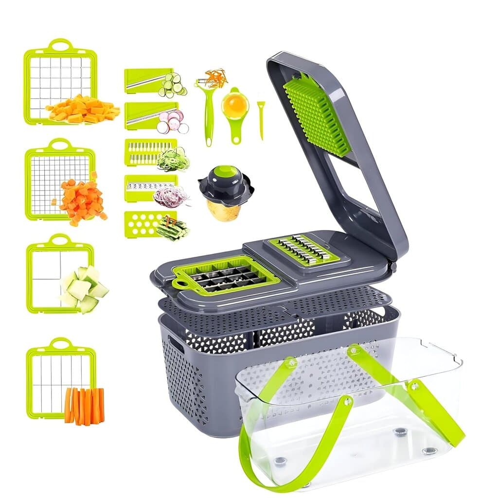 Multi-Function Vegetable Grater & Slicer Set – 22 PCS 6