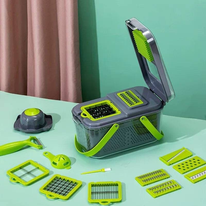 Multi-Function Vegetable Grater & Slicer Set – 22 PCS 2