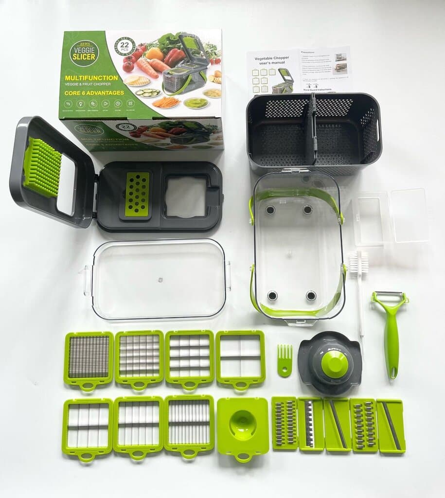 Multi-Function Vegetable Grater & Slicer Set – 22 PCS 3
