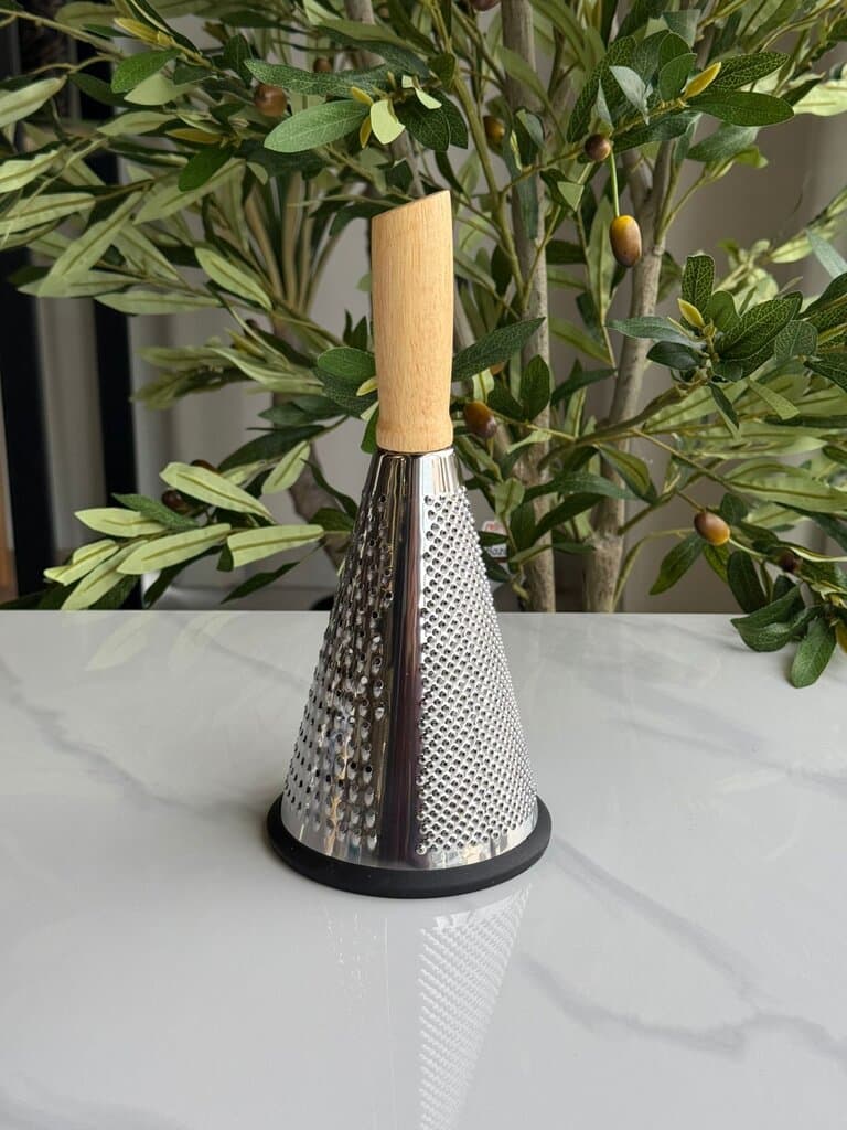 Multi-Purpose Stainless Steel Grater with Wooden Handle 4