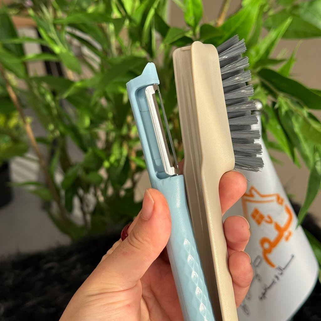 2-in-1 Cleaning Brush with Peeler 2