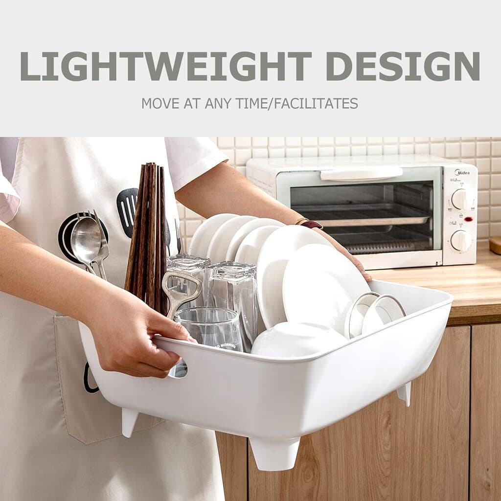 Durable Plastic Kitchen Dish Drying Rack 4