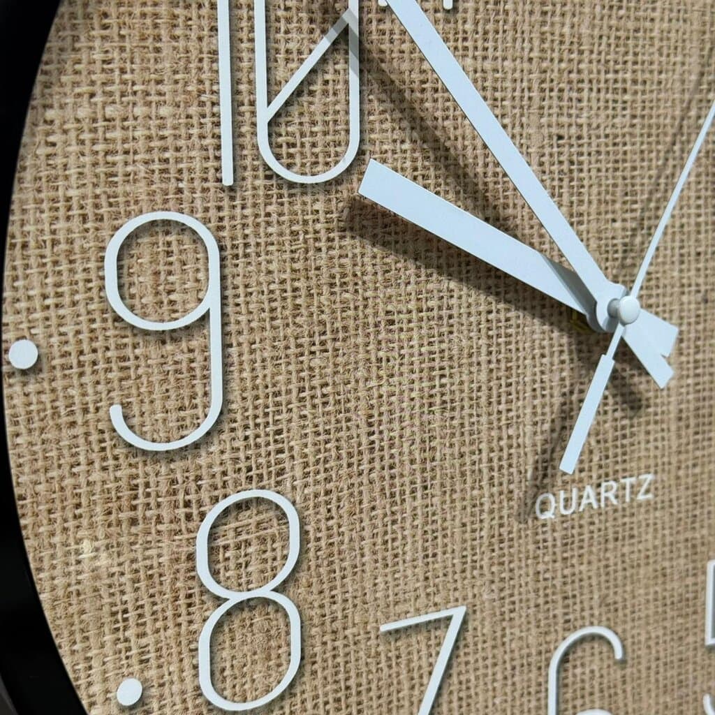 Wood-Style Texture Wall Clocks 5