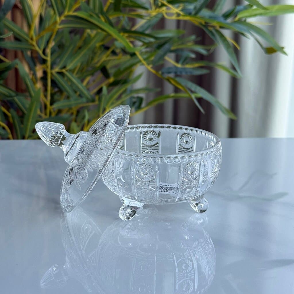 Decorative Crystal Glass Jar 2
