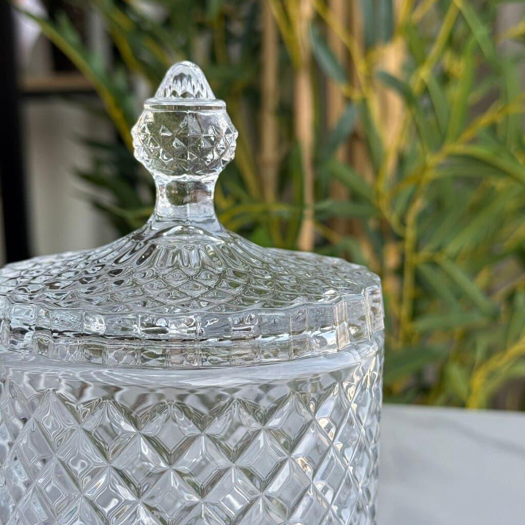 Storage Organizer Jar Glass with Lid 3