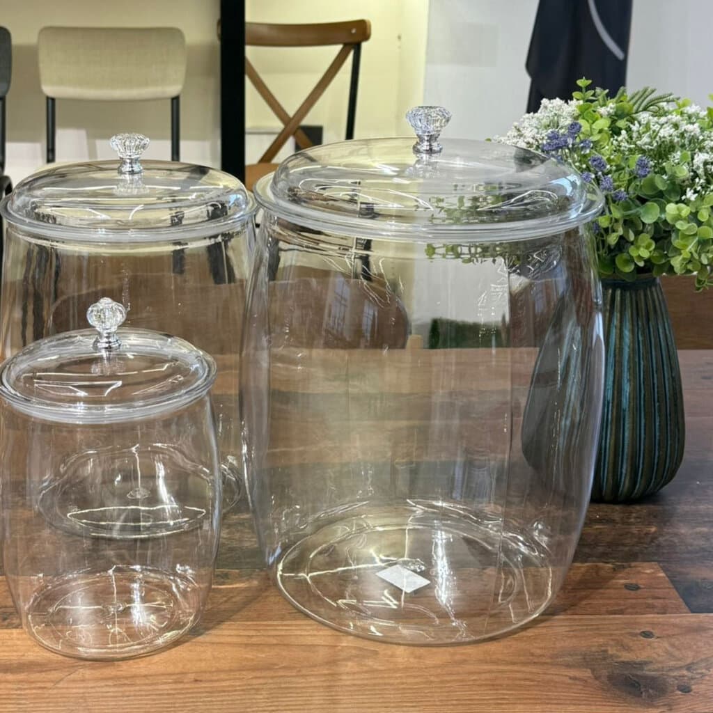 3PCS of Durable Organizer Jar Set With Lids 5