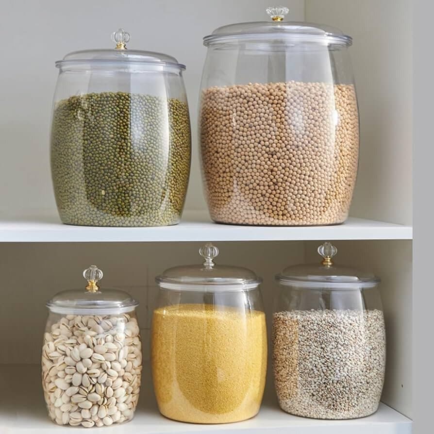 3PCS of Durable Organizer Jar Set With Lids 1