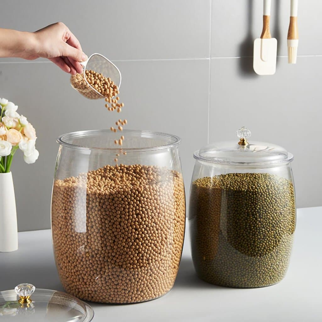 3PCS of Durable Organizer Jar Set With Lids 2