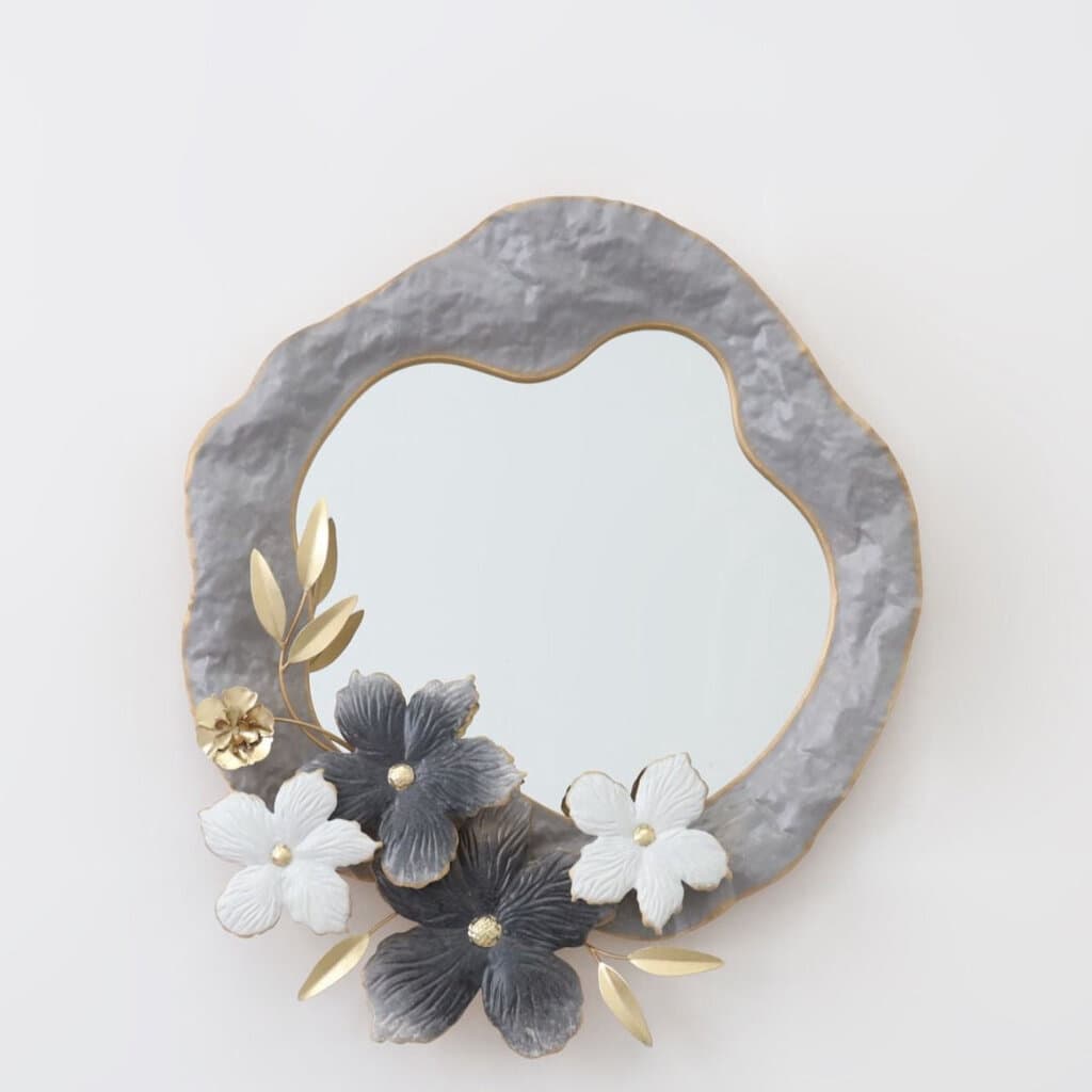 Decorative Mirror with Floral Frame 5