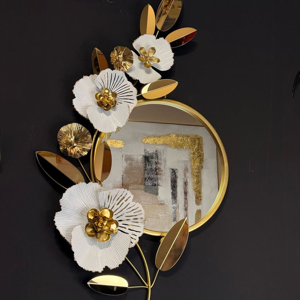 SMB0232 24 Golden Rim Wall Mirror & Decoration 1