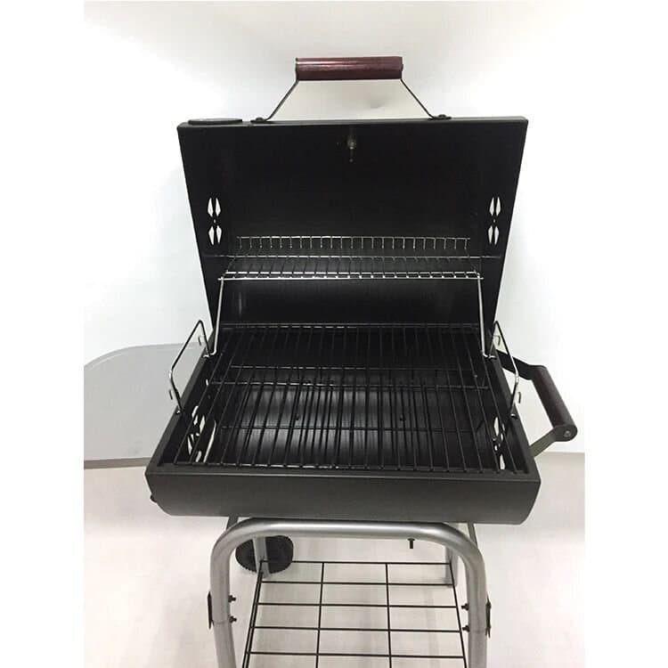 Portable Charcoal BBQ Grill with Lid & Wheels 3
