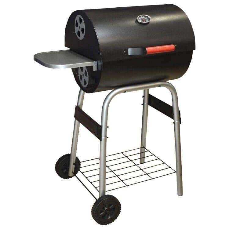 Portable Charcoal BBQ Grill with Lid & Wheels 4