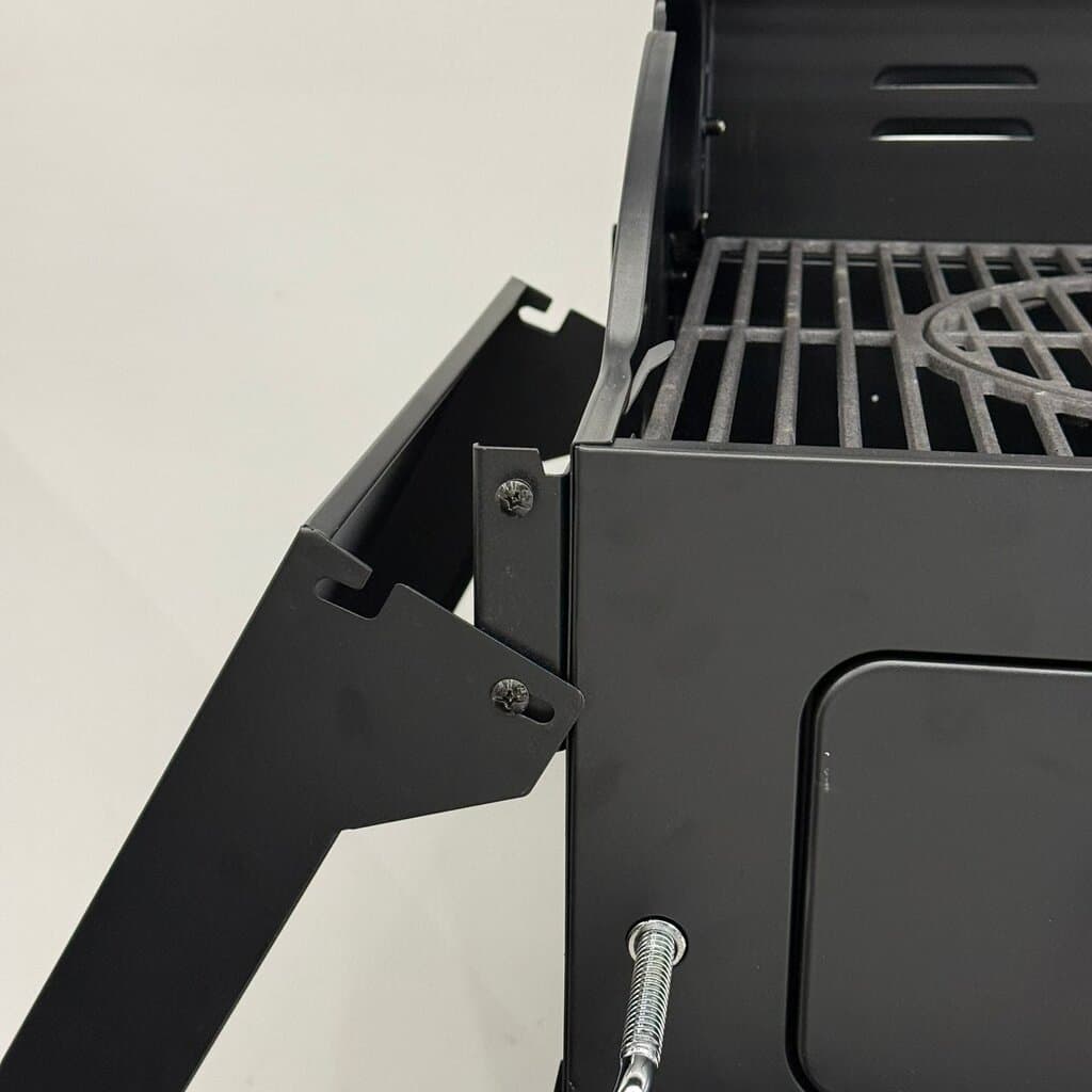 Barbecue Grill with Lid & Removable Round Grill Insert 5