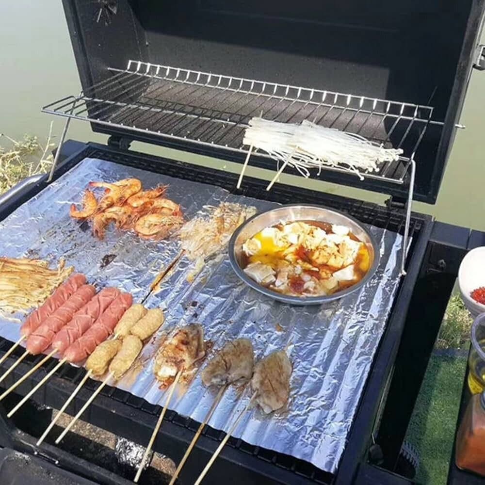 Barbecue Grill with Side & Storage Shelves 4