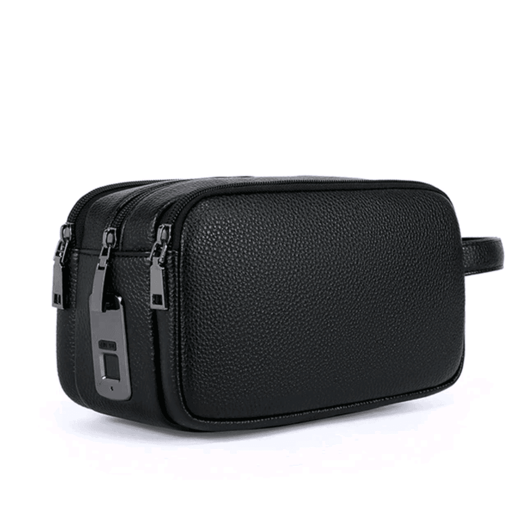 Men's Leather Bag with Fingerprint Lock 4