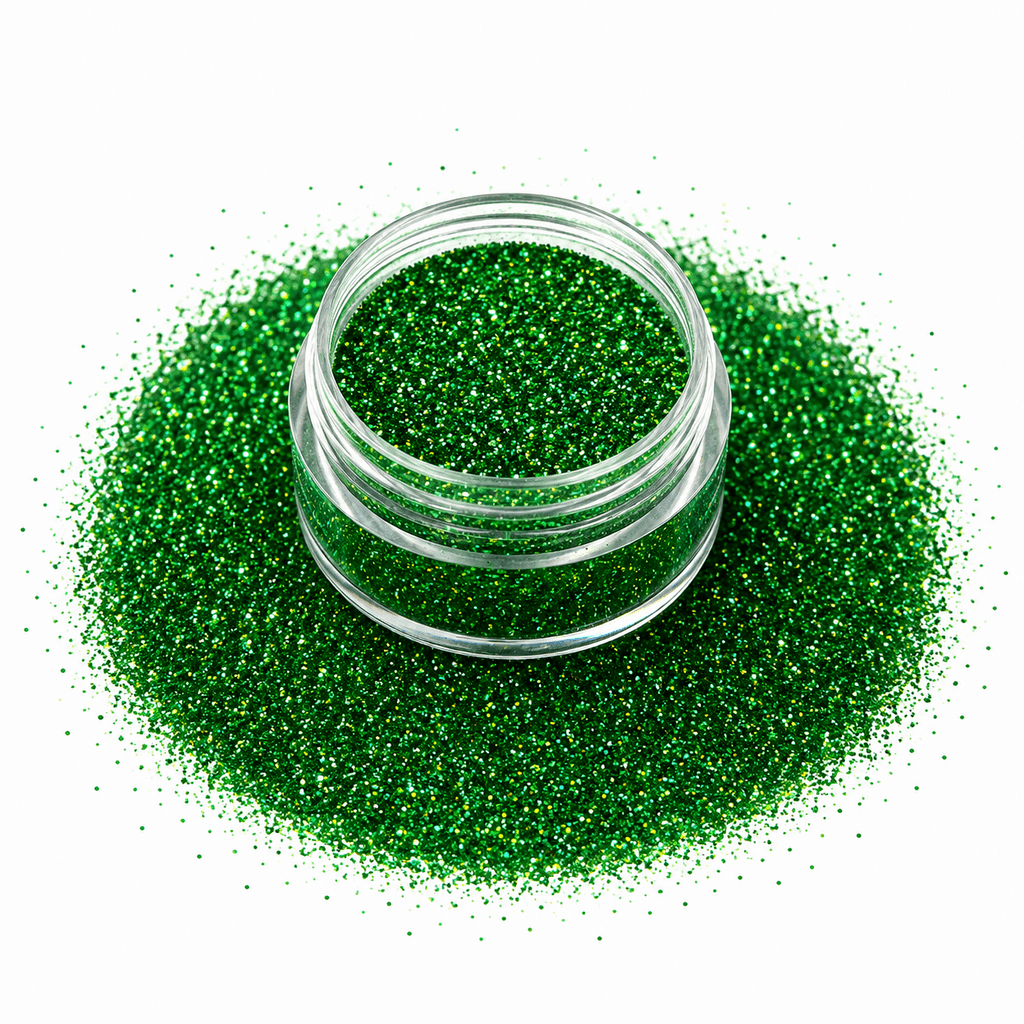 Glitter Laser Effect – KL609C Green 1