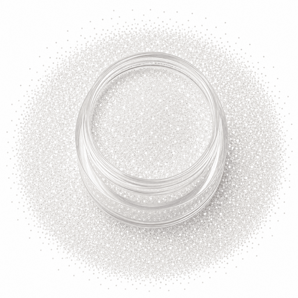 Glitter Laser Effect – KC1100 Transparent White 1