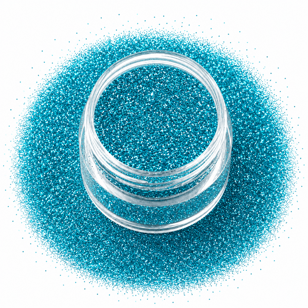 Glitter Laser Effect – KC714 Turquoise Blue 1